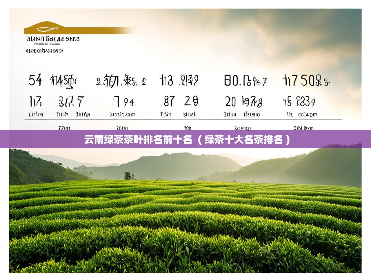  云南绿茶茶叶排名前十名  ( 绿茶十大名茶排名 )