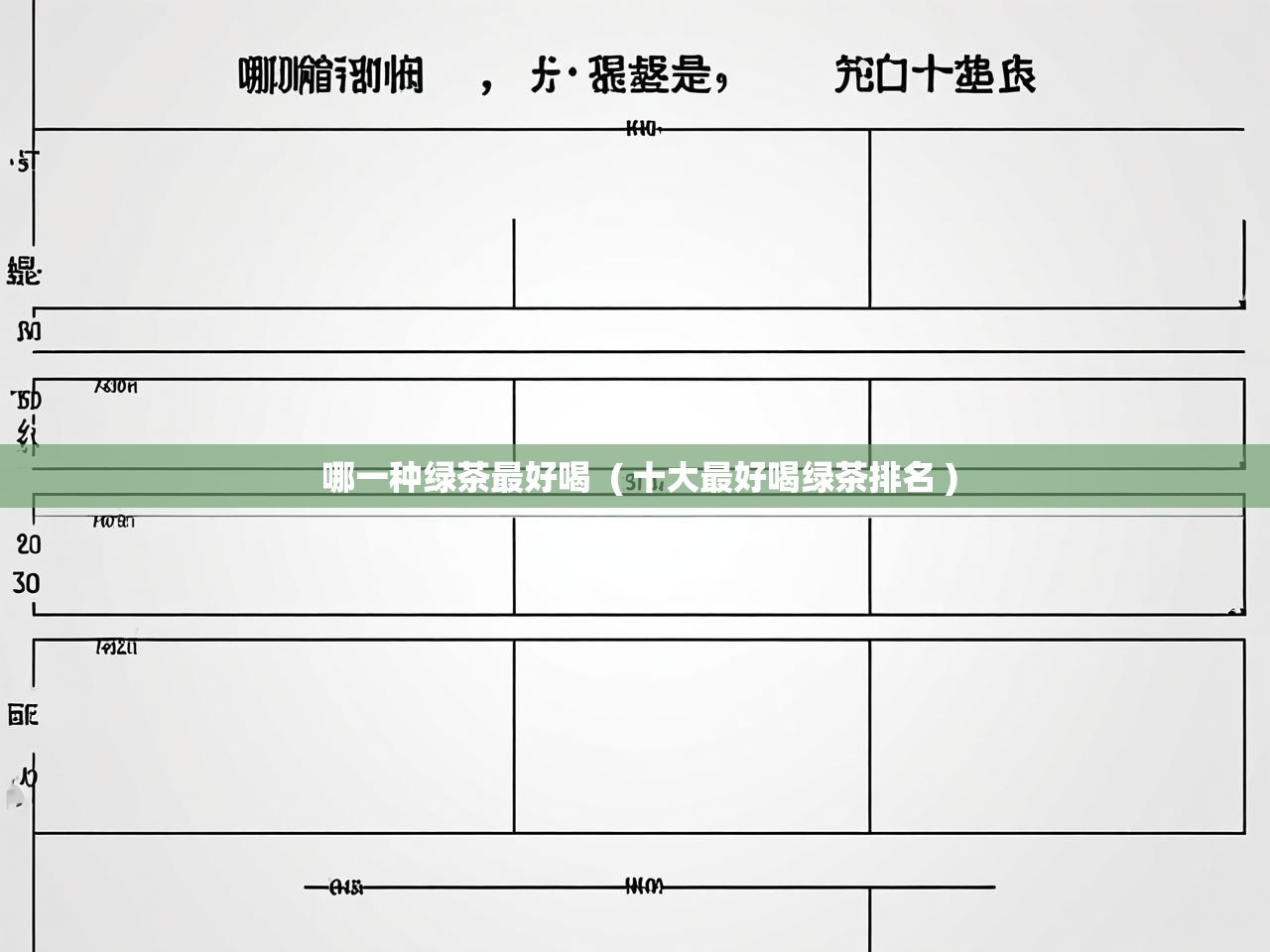  哪一种绿茶最好喝  ( 十大最好喝绿茶排名 )