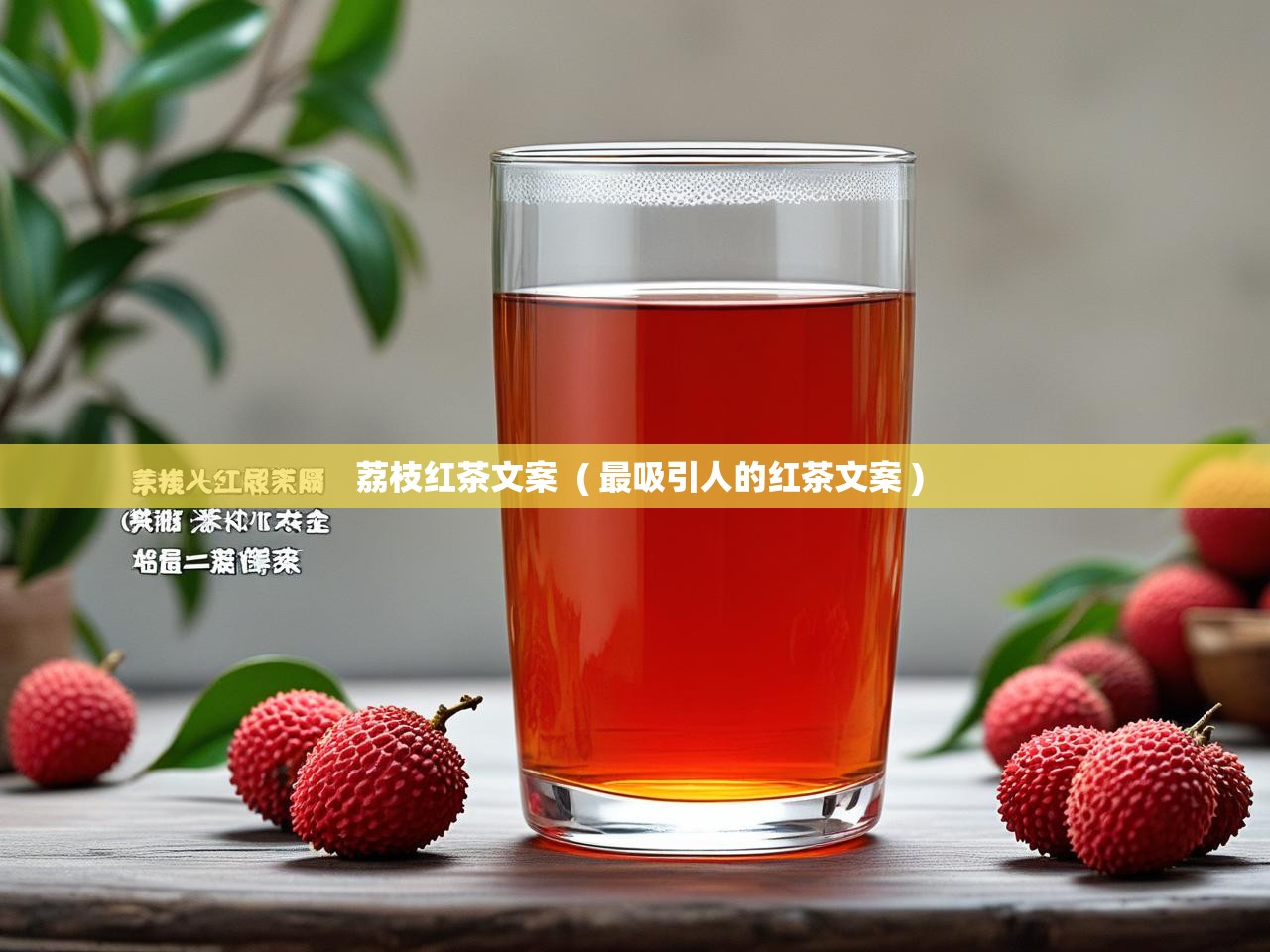 荔枝红茶文案  ( 最吸引人的红茶文案 )