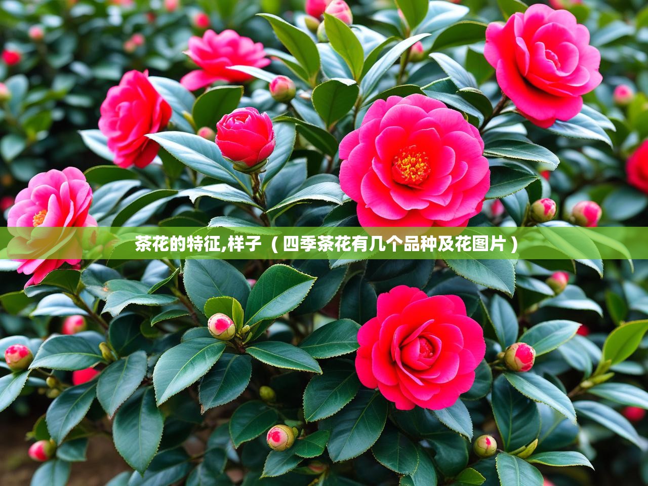  茶花的特征,样子  ( 四季茶花有几个品种及花图片 )