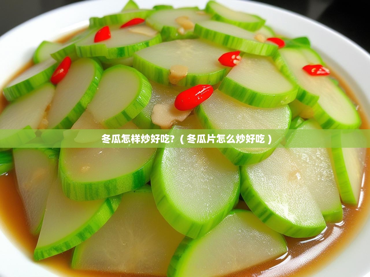  冬瓜怎样炒好吃?  ( 冬瓜片怎么炒好吃 )
