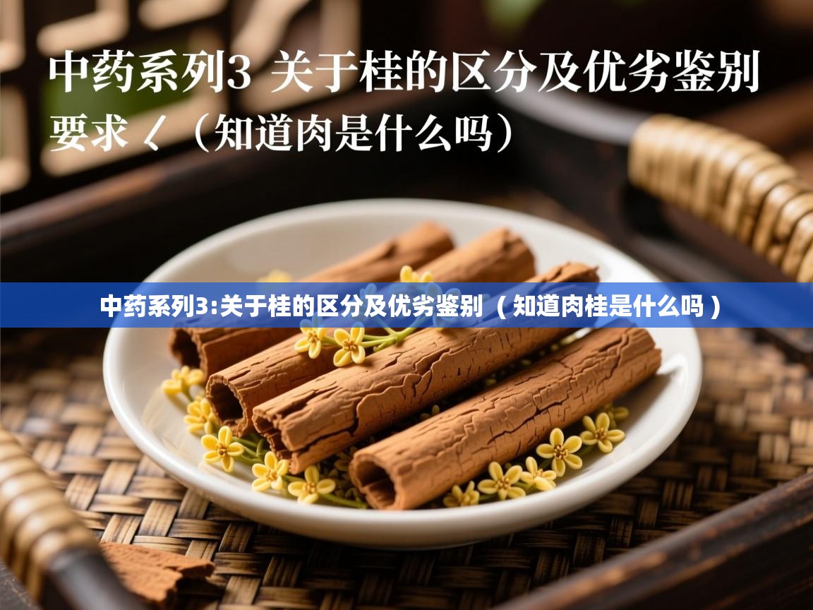  中药系列3:关于桂的区分及优劣鉴别  ( 知道肉桂是什么吗 )