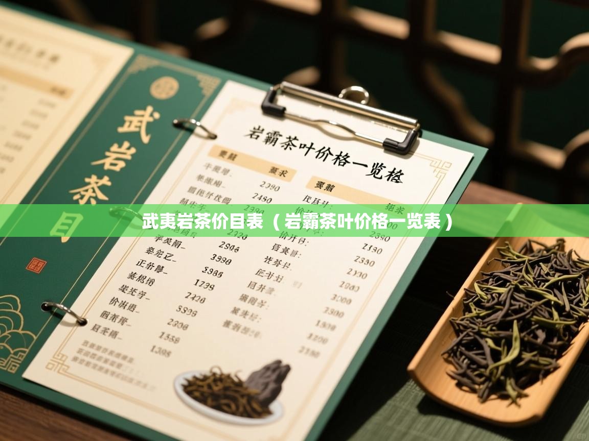 武夷岩茶价目表  ( 岩霸茶叶价格一览表 )