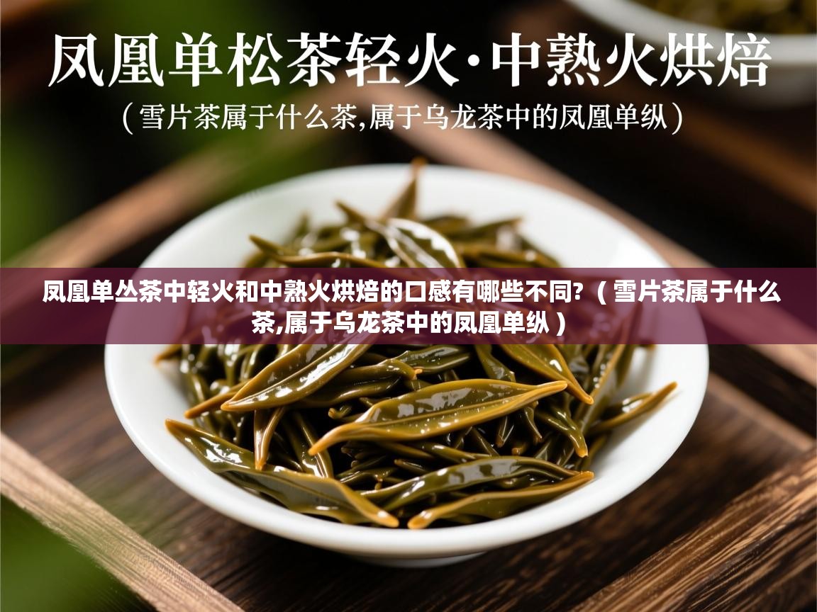 详细阅读: 凤凰单丛茶中轻火和中熟火烘焙的口感有哪些不同?  ( 雪片茶属于什么茶,属于乌龙茶中的凤凰单纵 )  凤凰单丛茶中轻火和中熟火烘焙的口感有哪些不同?  ( 雪片茶属于什么茶,属于乌龙茶中的凤凰单纵 )