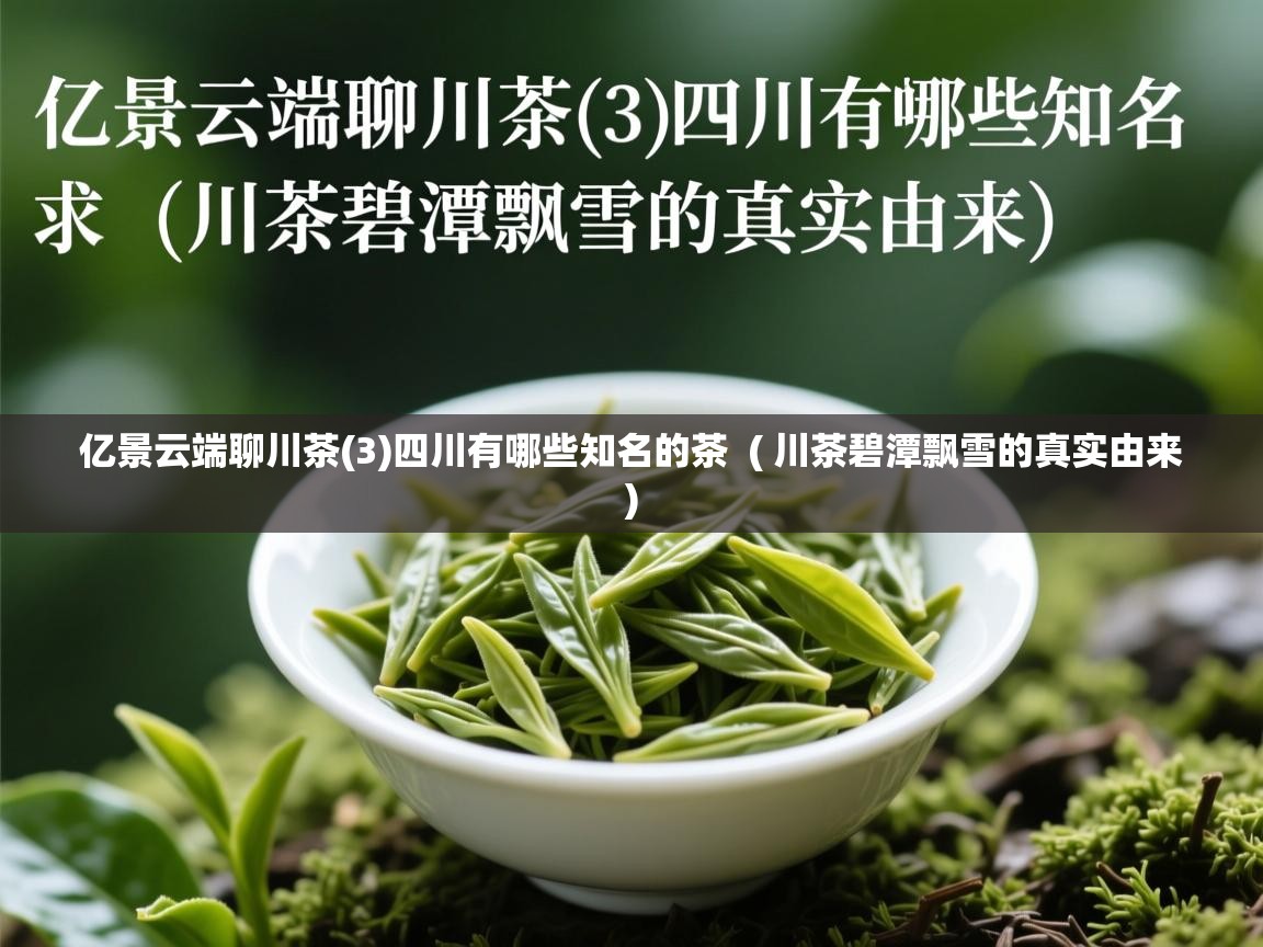  亿景云端聊川茶(3)四川有哪些知名的茶  ( 川茶碧潭飘雪的真实由来 )