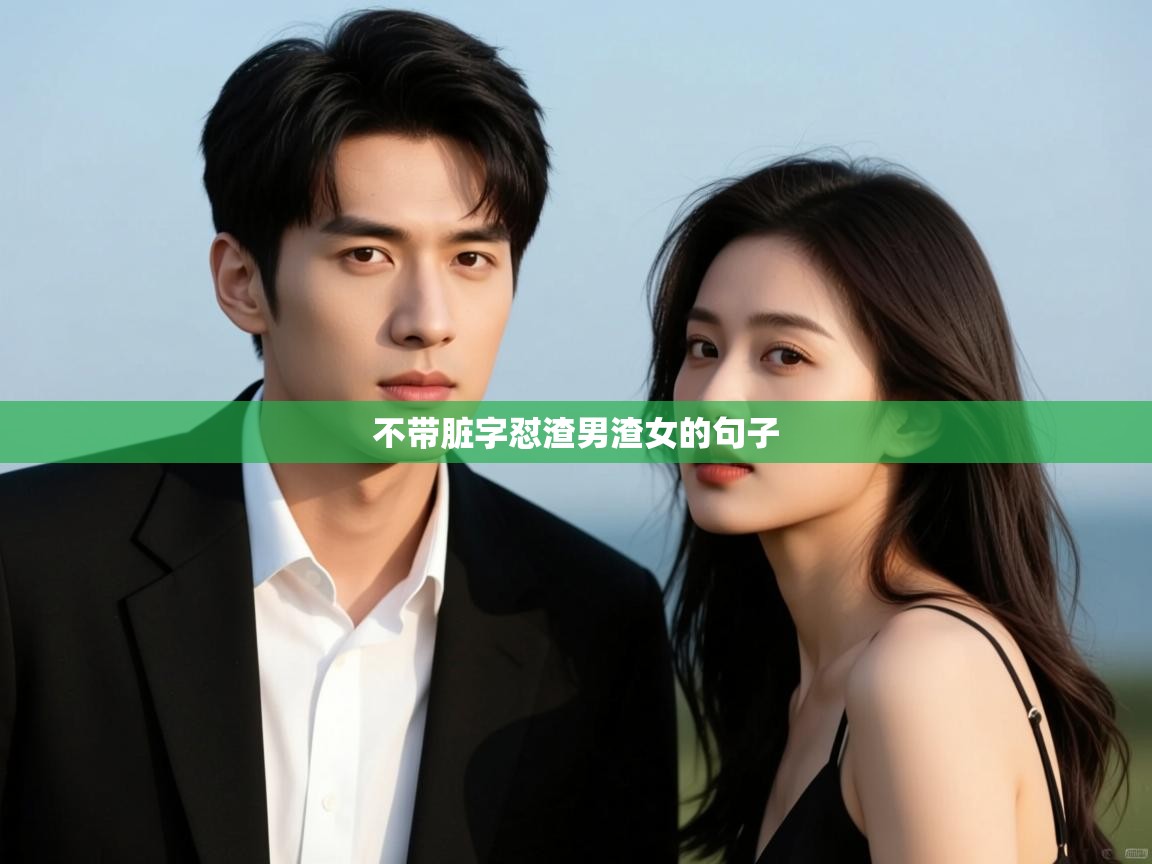  不带脏字怼渣男渣女的句子 