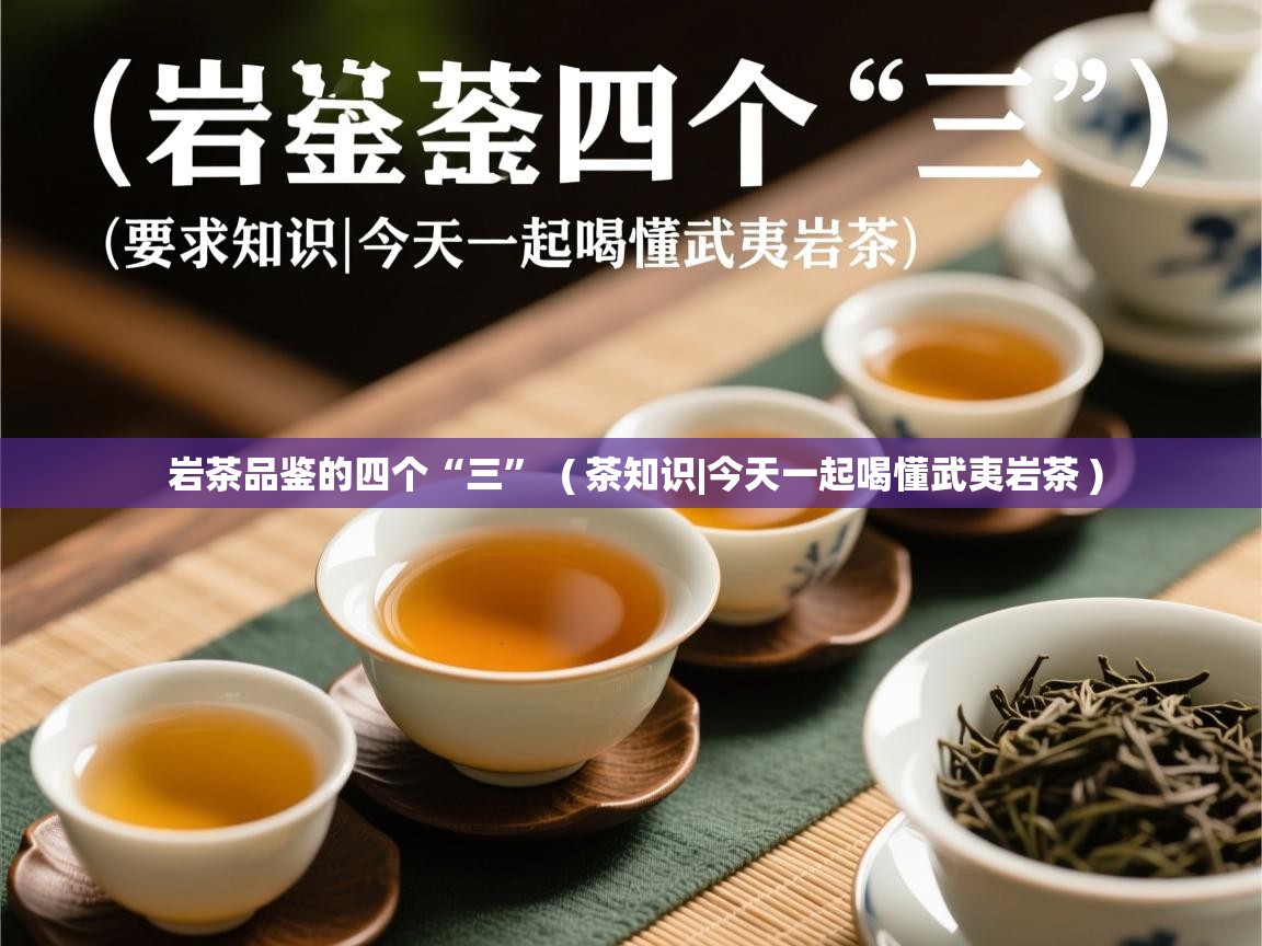  岩茶品鉴的四个“三”  ( 茶知识|今天一起喝懂武夷岩茶 )