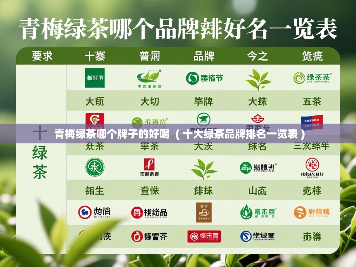 青梅绿茶哪个牌子的好喝  ( 十大绿茶品牌排名一览表 )  青梅绿茶哪个牌子的好喝  ( 十大绿茶品牌排名一览表 )