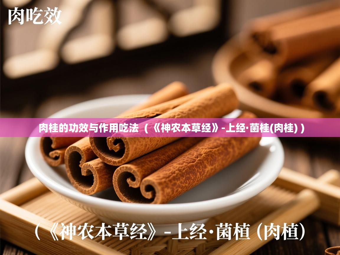  肉桂的功效与作用吃法  ( 《神农本草经》-上经·菌桂(肉桂) )