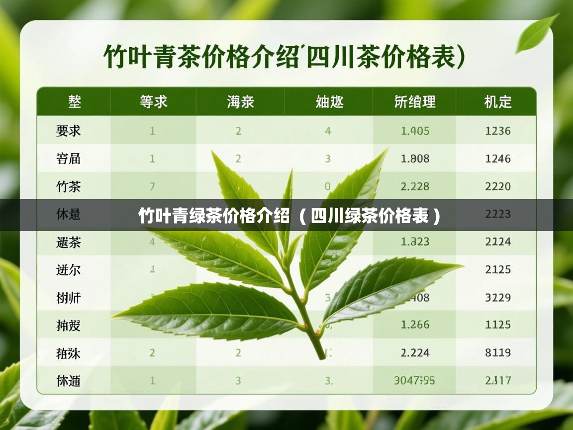  竹叶青绿茶价格介绍  ( 四川绿茶价格表 )