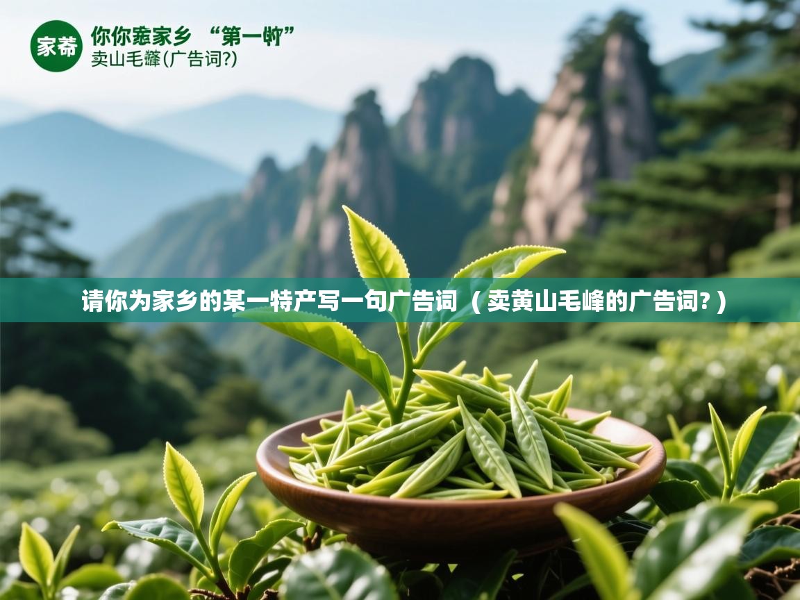  请你为家乡的某一特产写一句广告词  ( 卖黄山毛峰的广告词? )