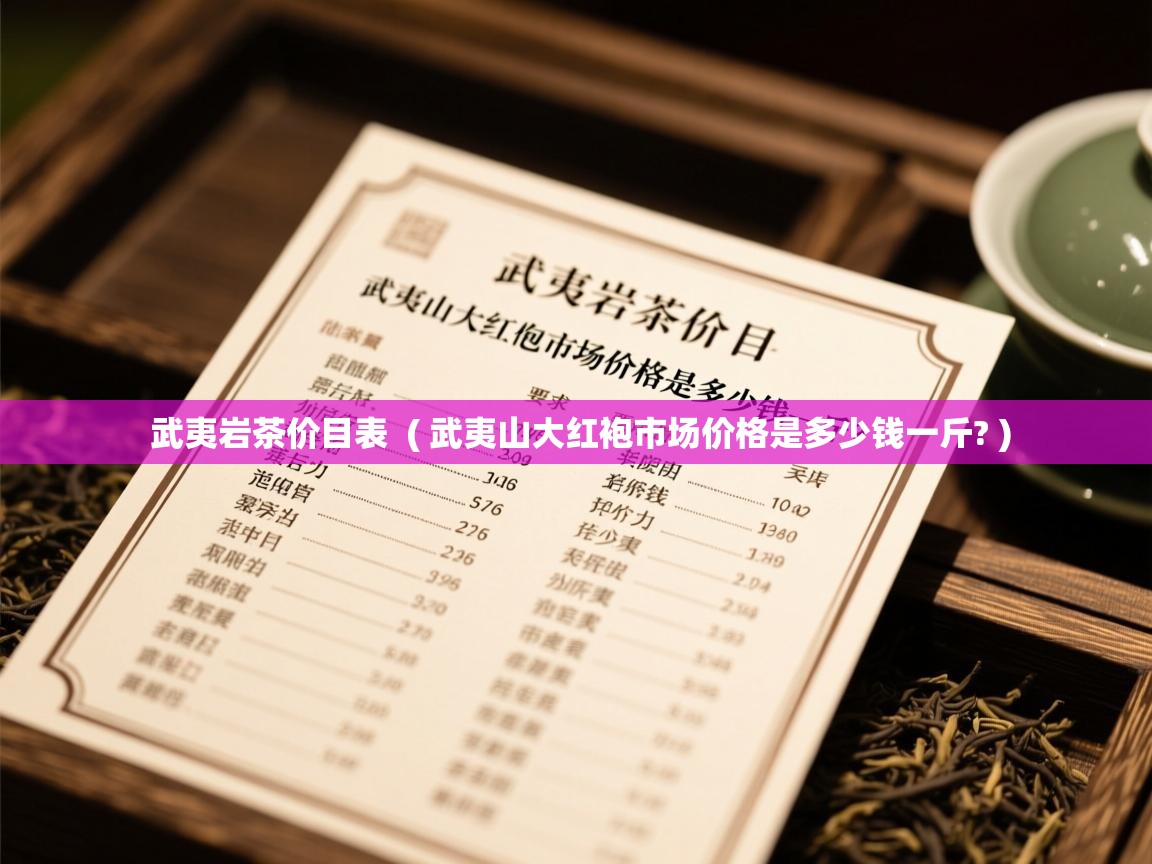  武夷岩茶价目表  ( 武夷山大红袍市场价格是多少钱一斤? )