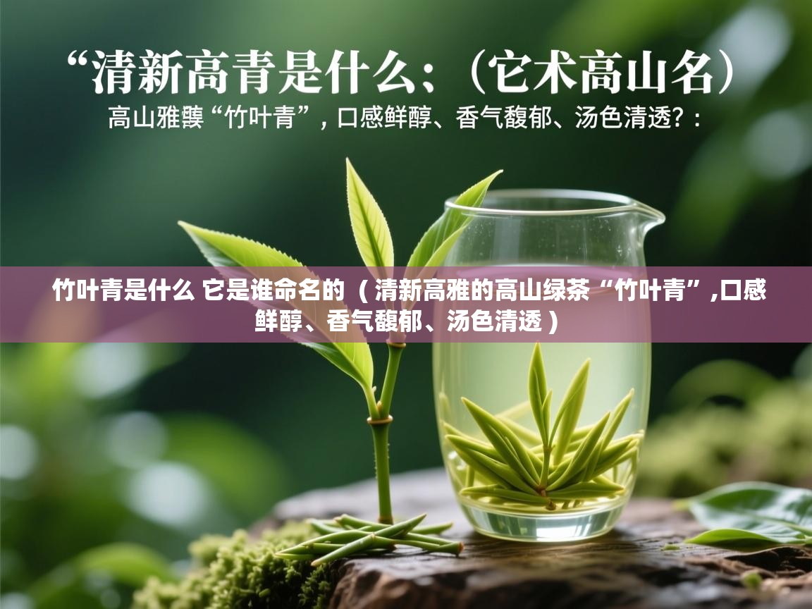  竹叶青是什么 它是谁命名的  ( 清新高雅的高山绿茶“竹叶青”,口感鲜醇、香气馥郁、汤色清透 )
