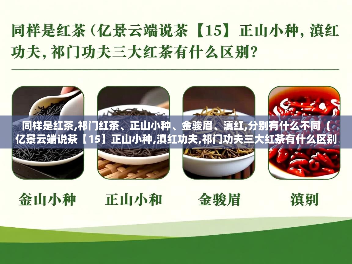  同样是红茶,祁门红茶、正山小种、金骏眉、滇红,分别有什么不同  ( 亿景云端说茶【15】正山小种,滇红功夫,祁门功夫三大红茶有什么区别 )
