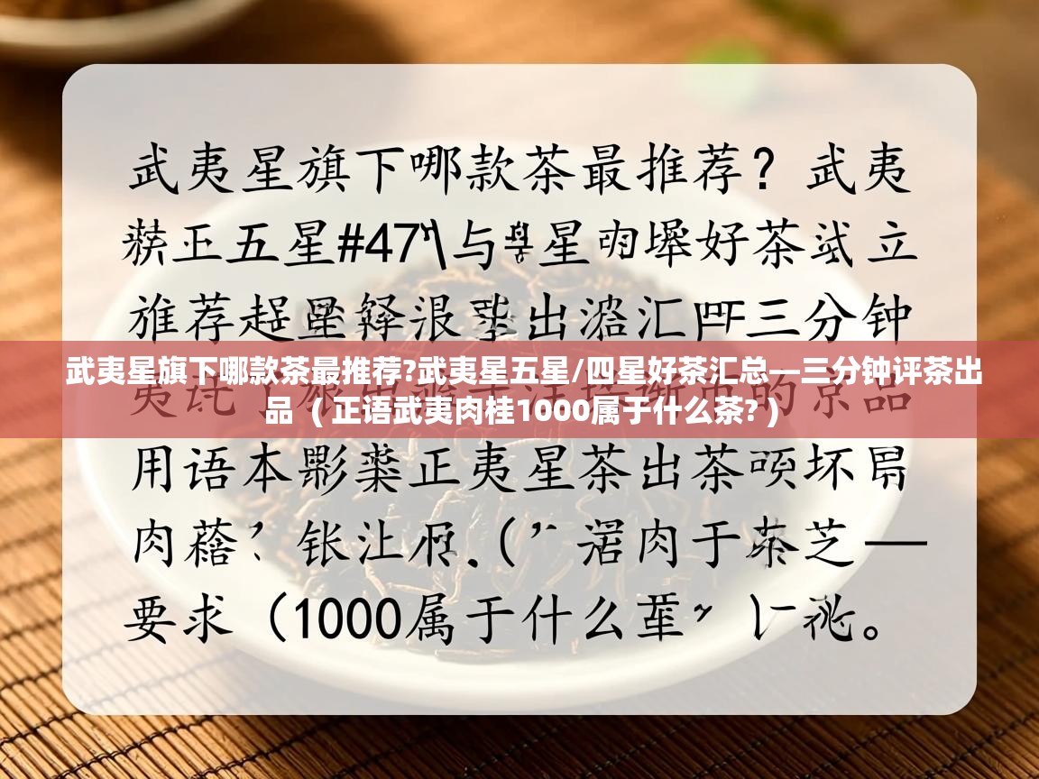  武夷星旗下哪款茶最推荐?武夷星五星/四星好茶汇总—三分钟评茶出品  ( 正语武夷肉桂1000属于什么茶? )