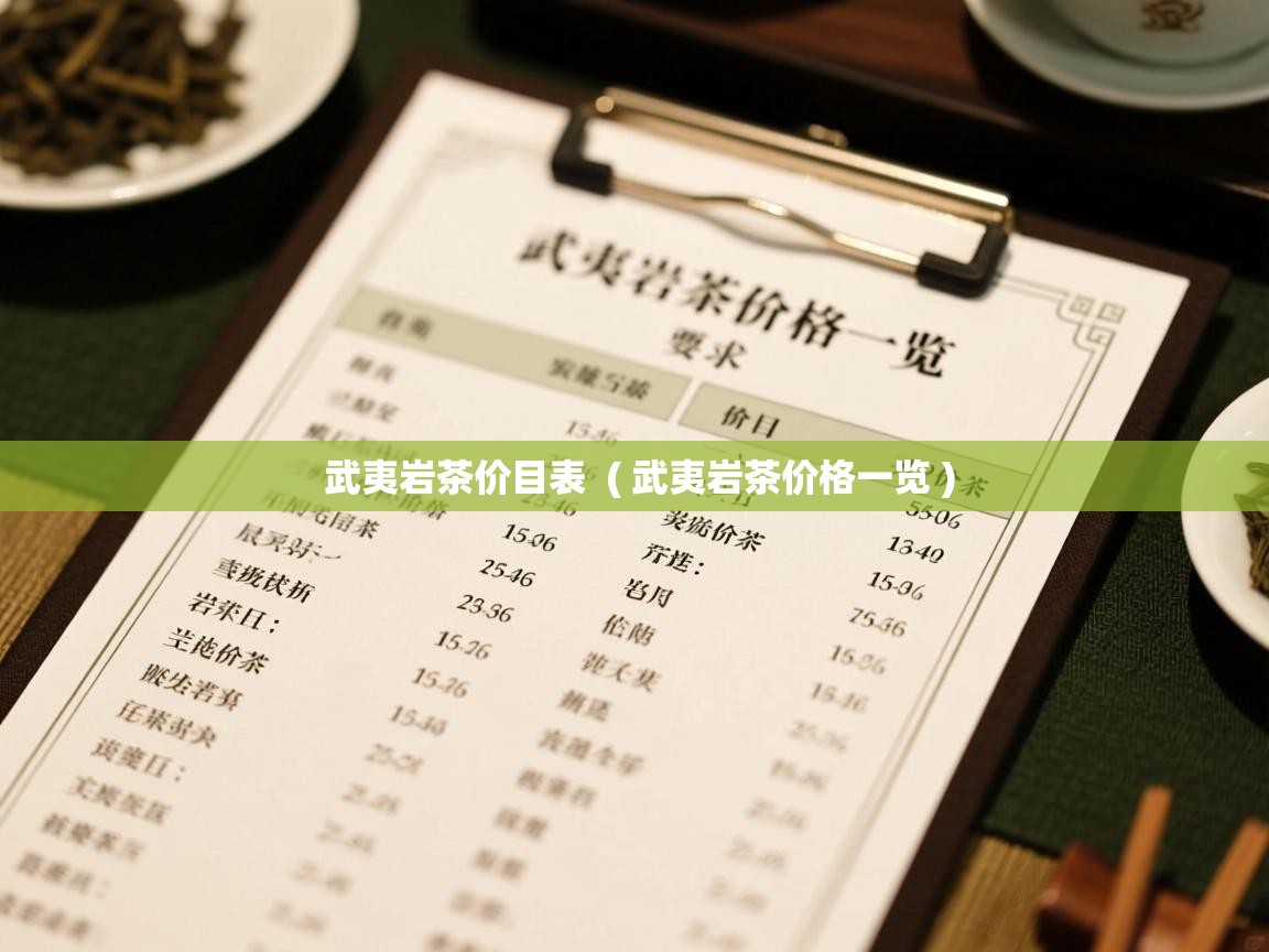 详细阅读: 武夷岩茶价目表  ( 武夷岩茶价格一览 )  武夷岩茶价目表  ( 武夷岩茶价格一览 )