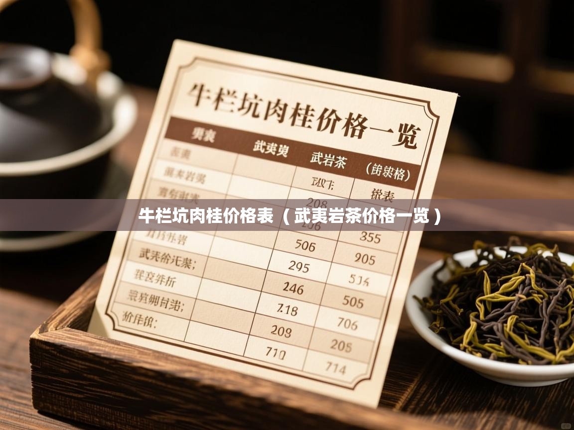  牛栏坑肉桂价格表  ( 武夷岩茶价格一览 )