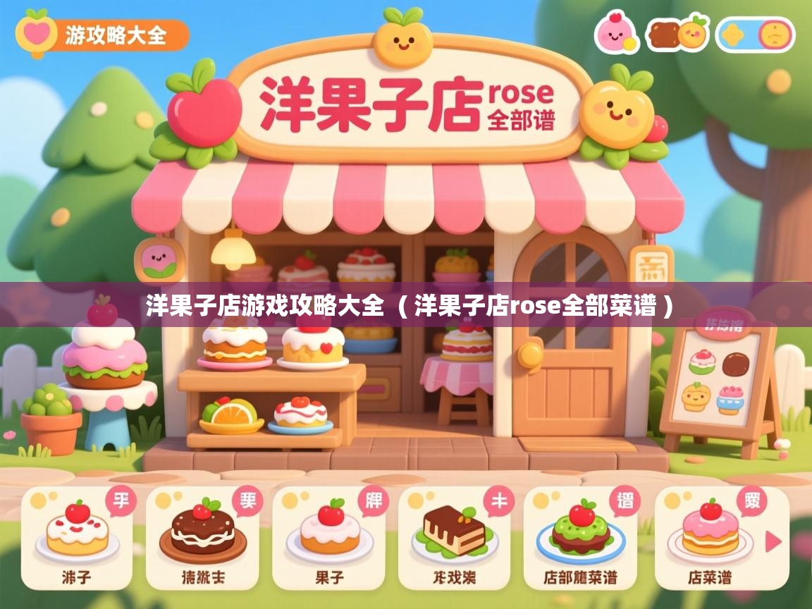  洋果子店游戏攻略大全  ( 洋果子店rose全部菜谱 )